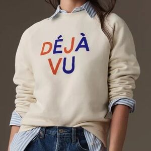 EUC Clare V. Deja Vu Sweatshirt Size XS Retail $145.00